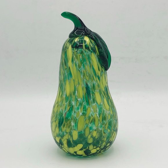Other - Hand Blown Glass Art Pear Figurine Decor